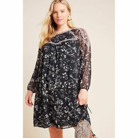 Anthropologie Dresses & Skirts - ANTHRO Daniel Rainn Estelle Floral Tunic 3X